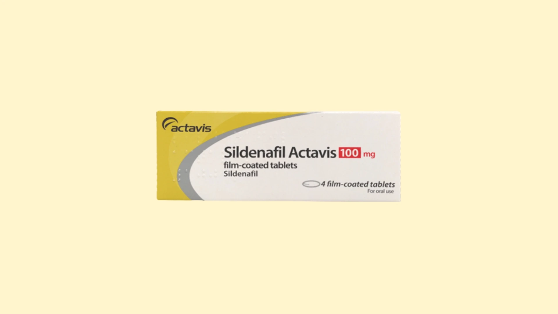 Opakowanie leku Sildenafil Actavis 100 mg